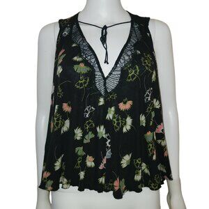 Free People Floral Lace Top